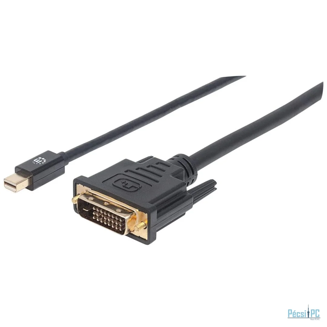 Manhattan Mini DisplayPort 1.2a to DVI Cable 1,8m Black
