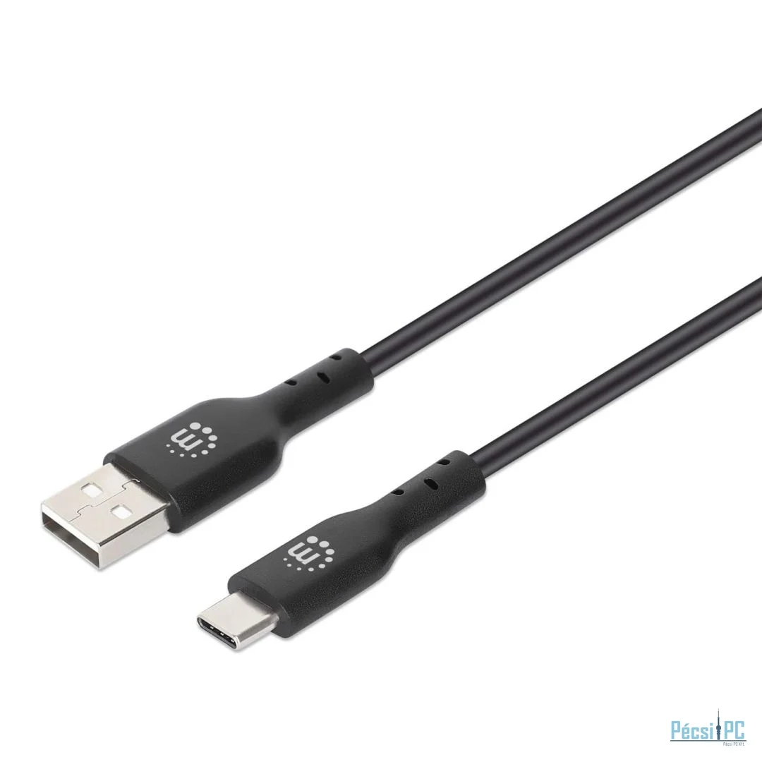 Manhattan USB 2.0 Type-A to Type-C Device cable 1m Black