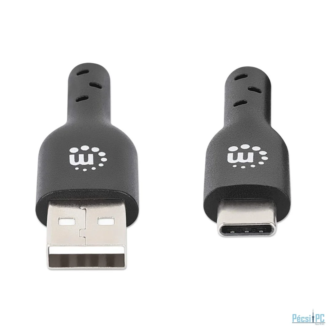 Manhattan USB 2.0 Type-A to Type-C Device cable 1m Black