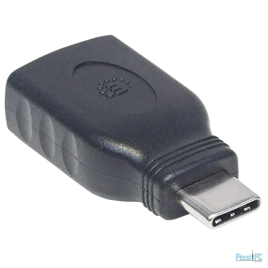 Manhattan USB-C to USB-A Adapter Black