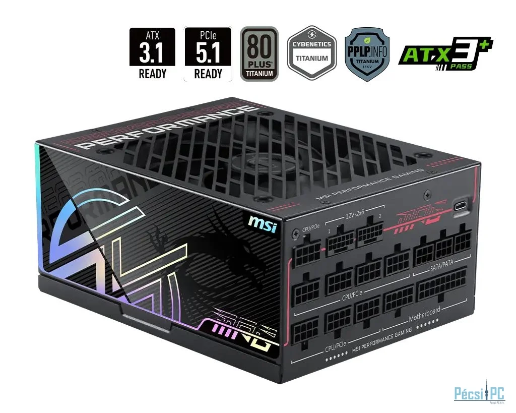 Msi 1300W 80+ Titanium MPG Ai1300TS PCIE5