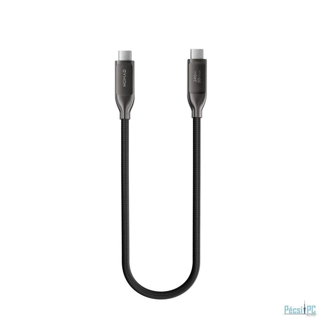 Nomad USB4 Kevlar cable USB-C to USB-C 0,3m Black