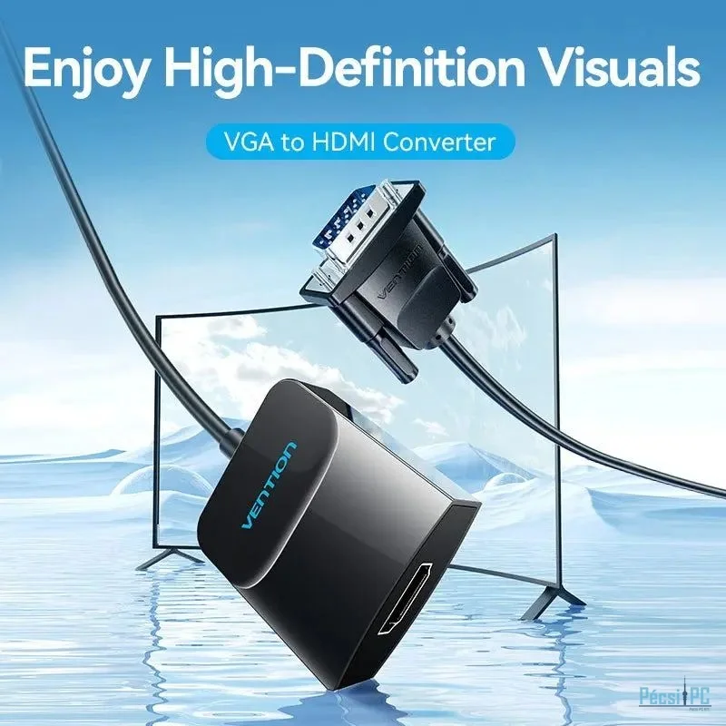 Vention VGA to HDMI adapter Black