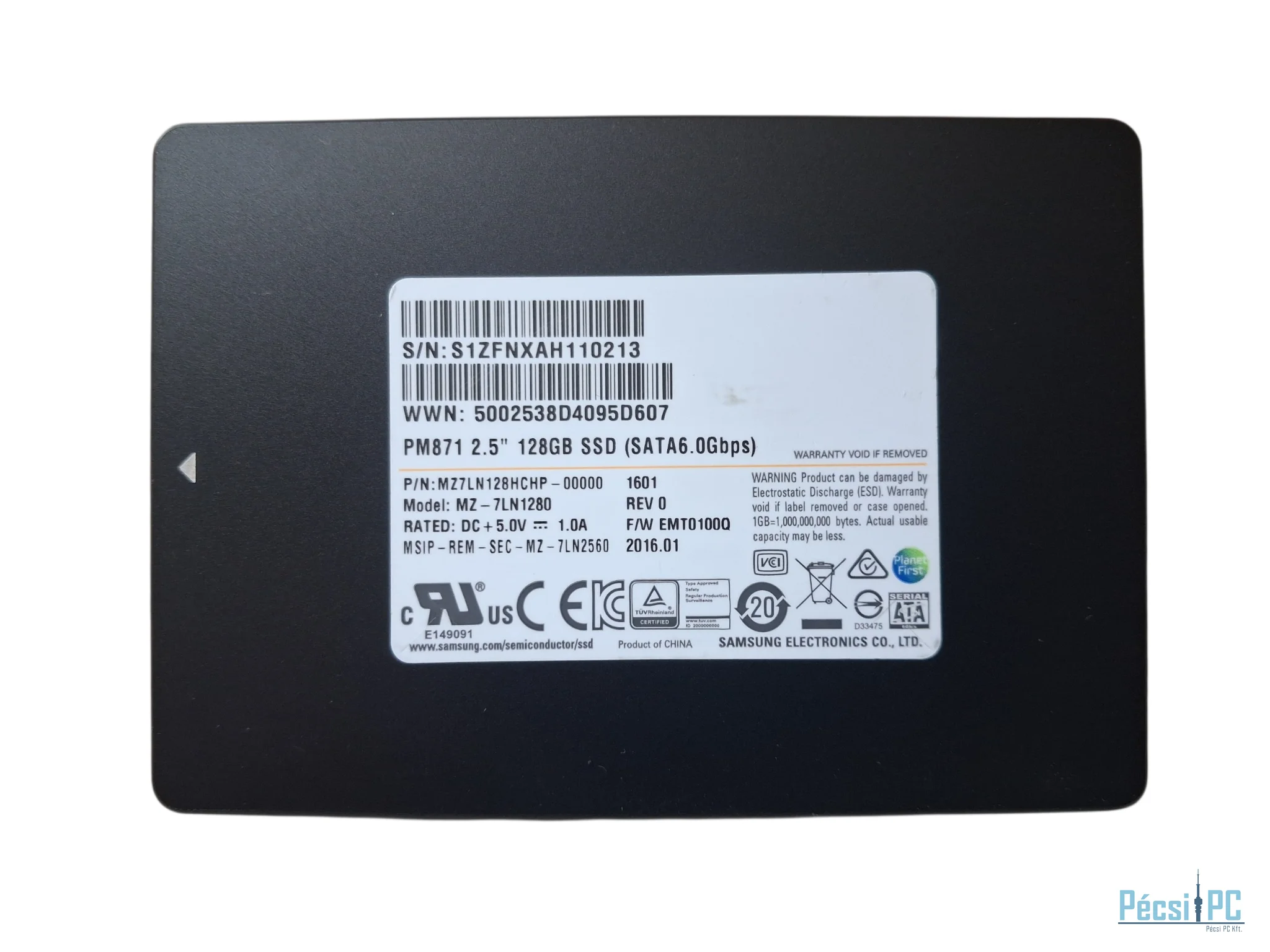 Használt Samsung 128GB SATA SSD