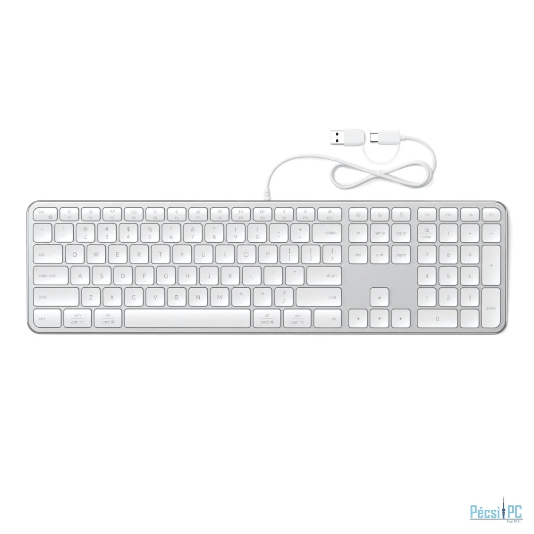 Satechi Slim LX3 Wired Keyboard Silver US