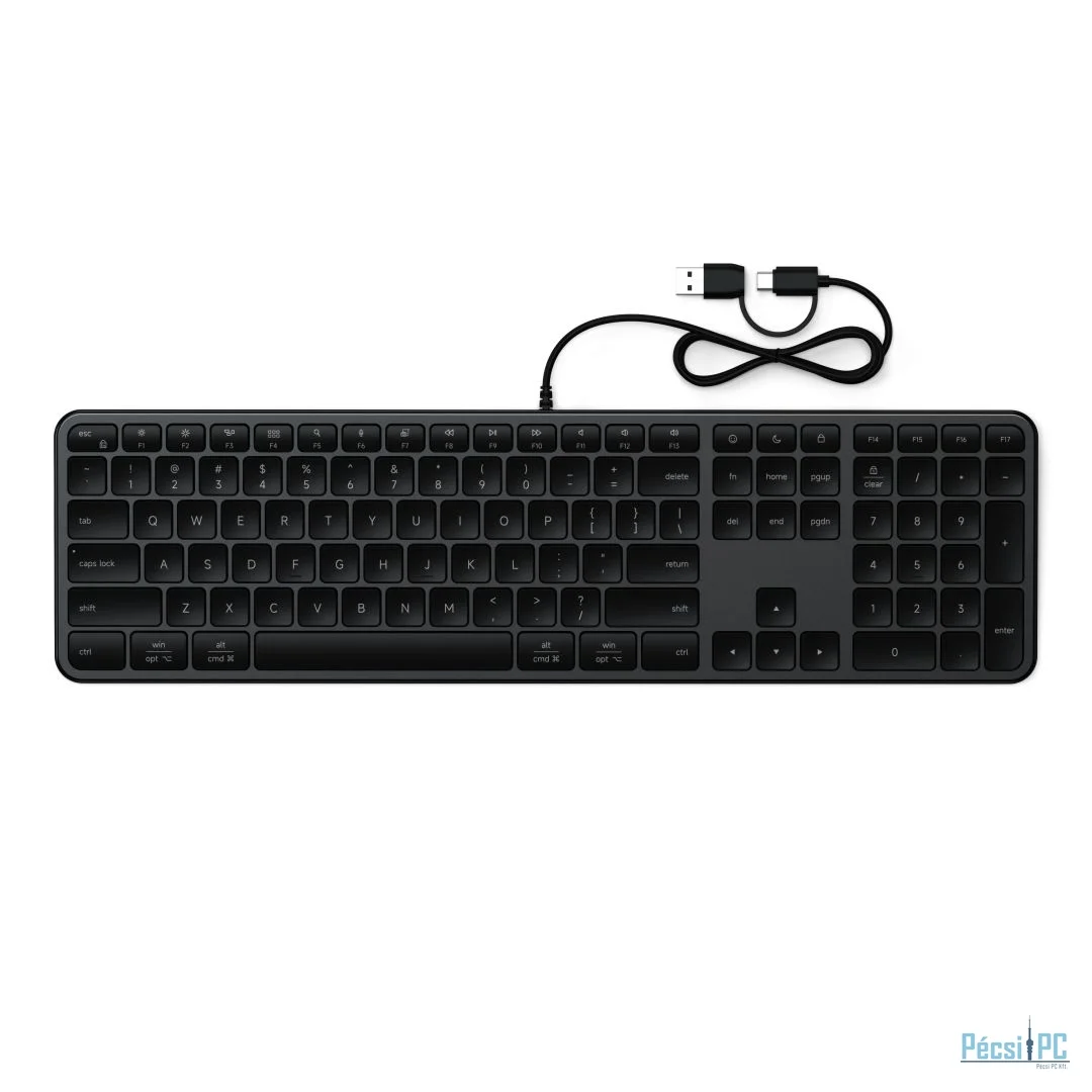 Satechi Slim LX3 Wired Keyboard Space Black US
