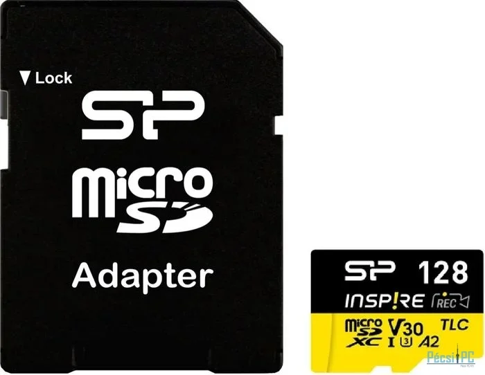 Silicon Power 128GB microSDXC Inspire UHS-1 U3 V30 A1 + adapterrel