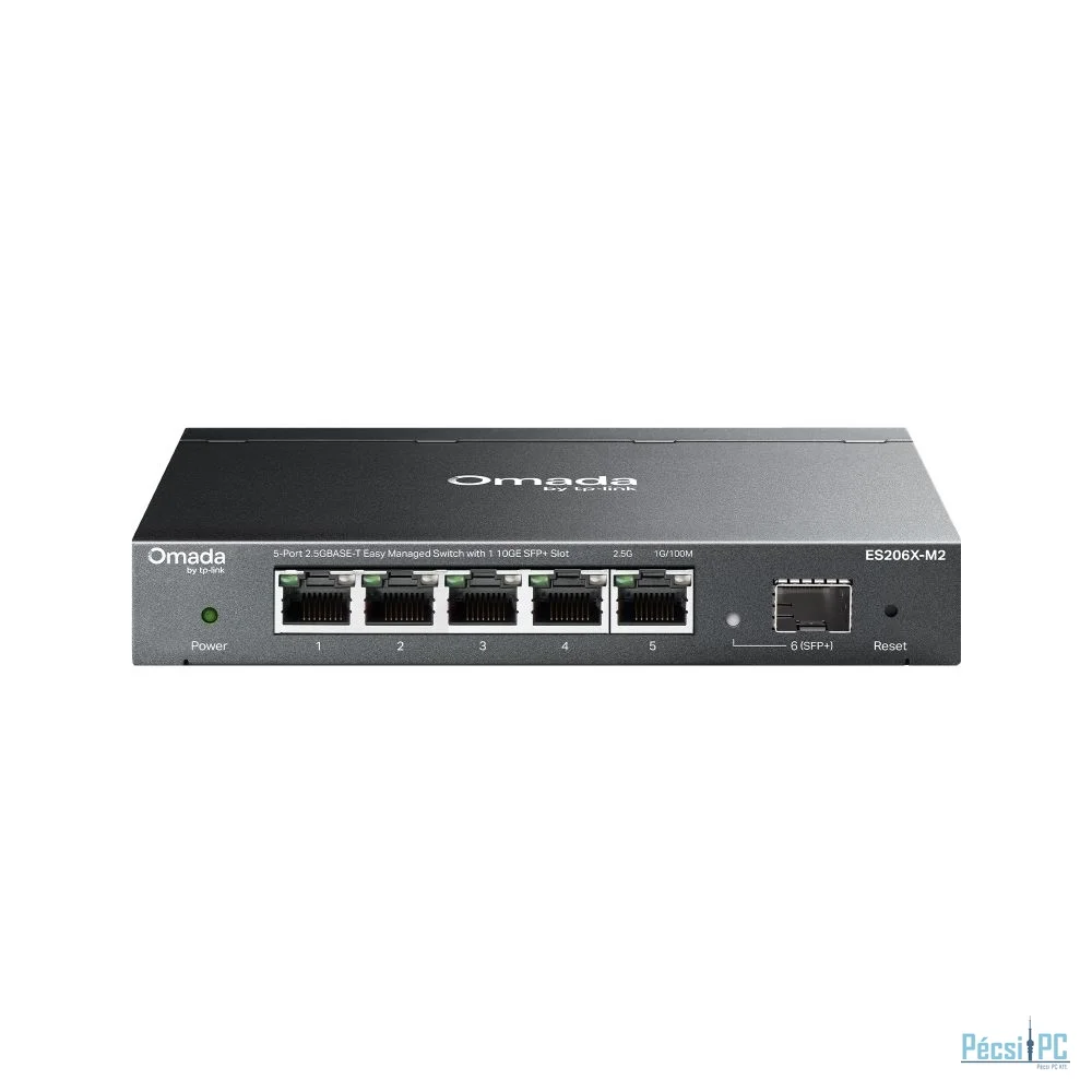 TP-Link ES206X-M2 Omada 5-Port 2.5GBASE-T Easy Managed Switch with 1 10GE SFP+ Slot