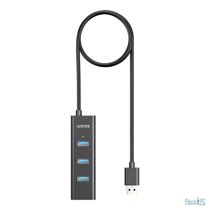 Unitek 4-in-1 USB-A 5Gbps Hub Black