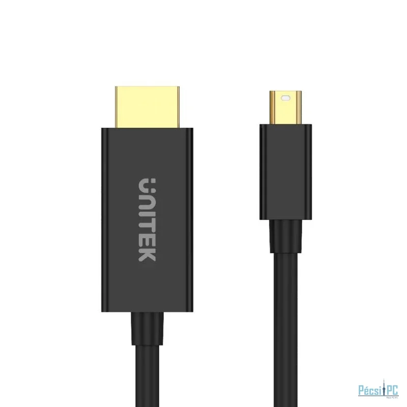 Unitek 4K 30Hz Mini DisplayPort to HDMI 1.4 Cable 2m Black