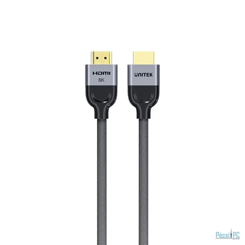 Unitek 8K Braided Nylon HDMI Cable 3m Grey