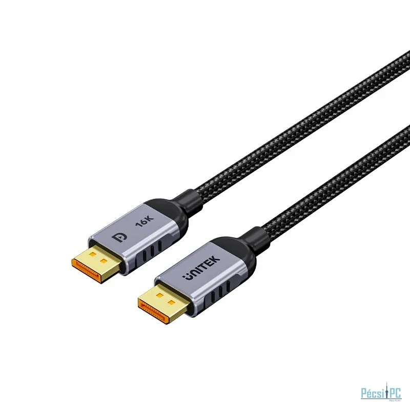 Unitek DisplayPort 2.1 Gaming 8K 120Hz Cable 1m Black