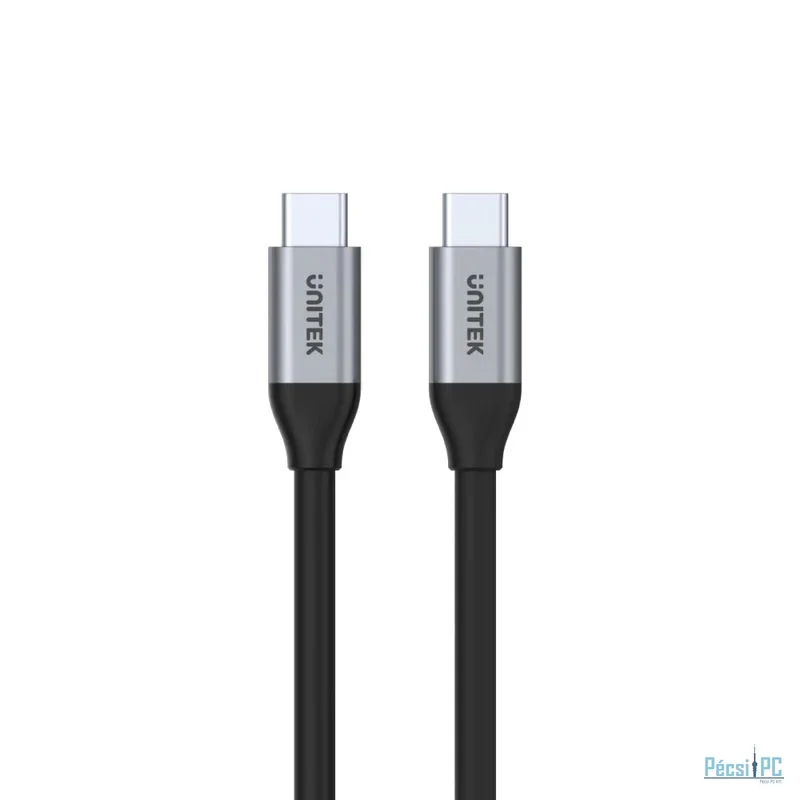 Unitek Full-Featured USB-C 100W PD Fast Charging Cable with 4K@60Hz and 10Gbps Data (USB 3.2 Gen2) 1m Black