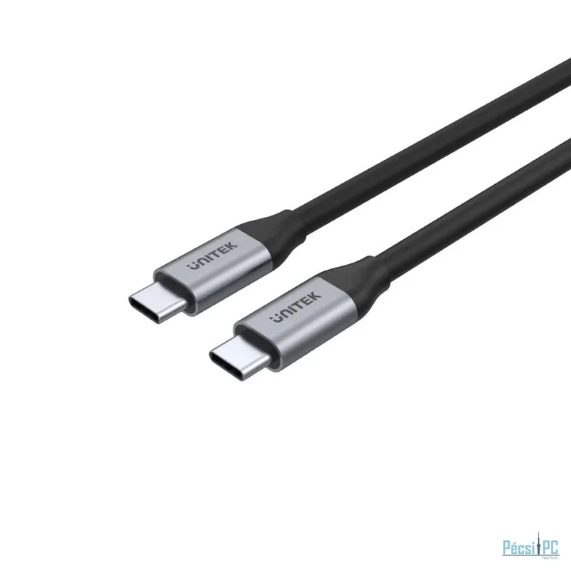 Unitek Full-Featured USB-C 100W PD Fast Charging Cable with 4K@60Hz and 10Gbps Data (USB 3.2 Gen2) 1m Black