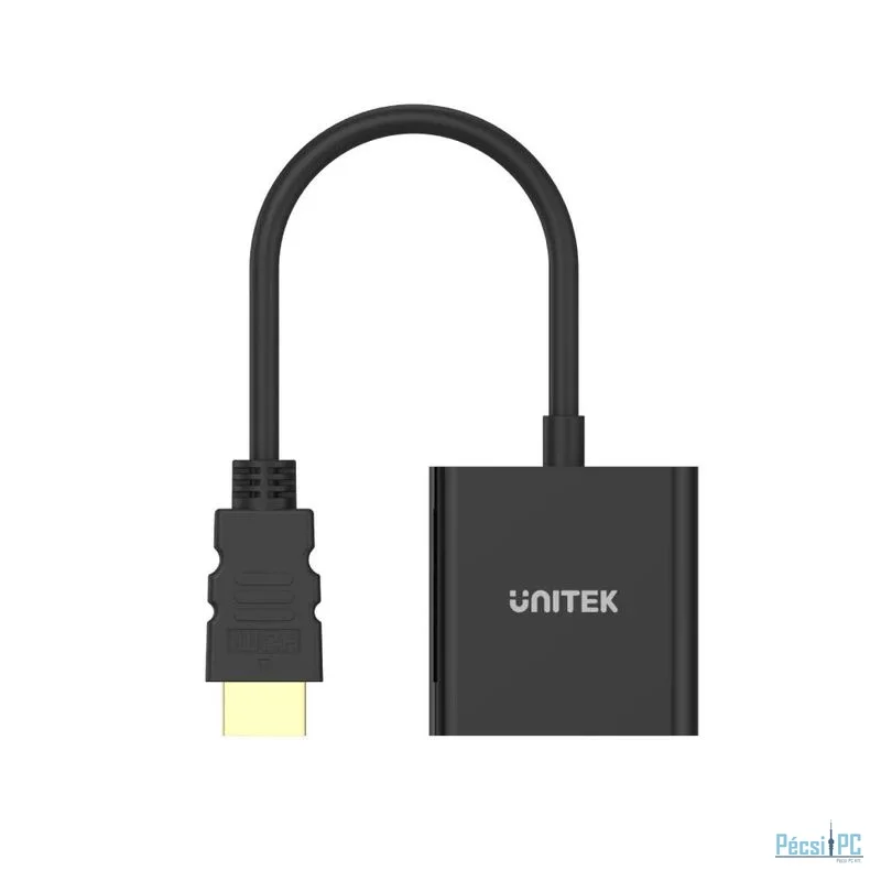 Unitek HDMI to VGA Adapter with 3.5mm for Stereo Audio