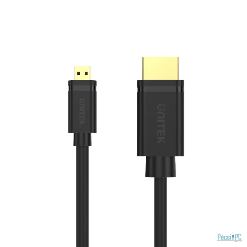 Unitek Micro HDMI to HDMI 4K 60Hz High Speed Cable 2m Black
