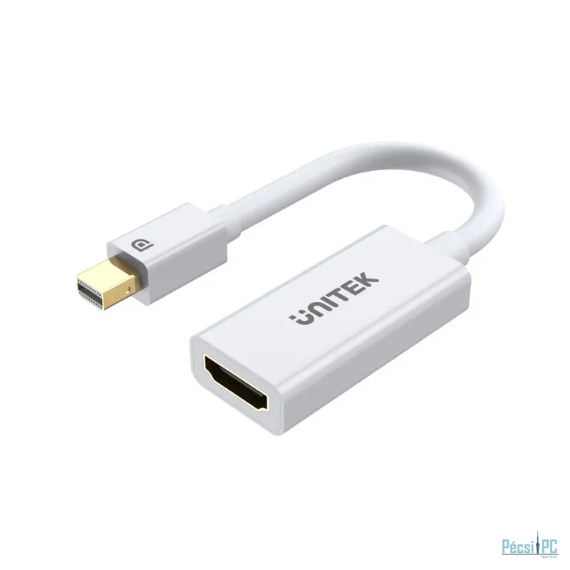 Unitek Mini DisplayPort to HDMI 1.4 Adapter 4K 30Hz White