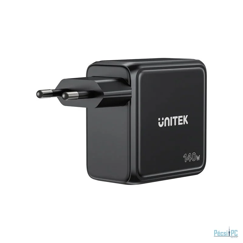 Unitek Rexo 140W 4-Port GaN Charger with Smart Display Black
