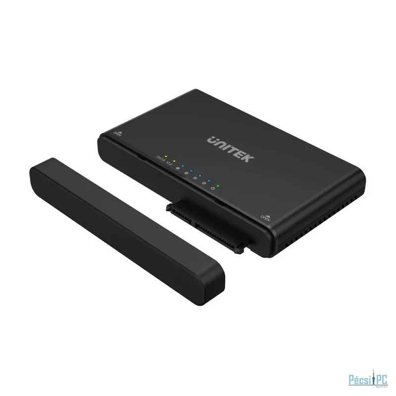 Unitek SolidForce+ USB-C to PCIe/NVMe M.2 SSD Enclosure plus SATA III Adapter with Offline Clone