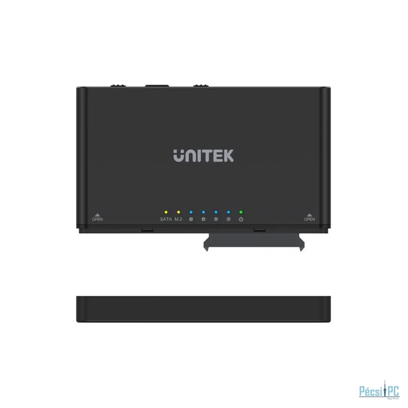 Unitek SolidForce+ USB-C to PCIe/NVMe M.2 SSD Enclosure plus SATA III Adapter with Offline Clone