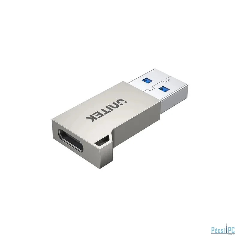 Unitek USB-A To USB-C Zinc Adapter Silver