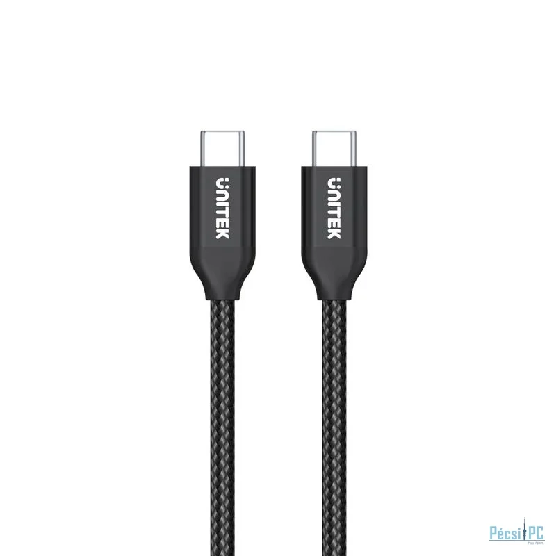 Unitek USB-C 100W PD Fast Charging Cable with Data 2m Black