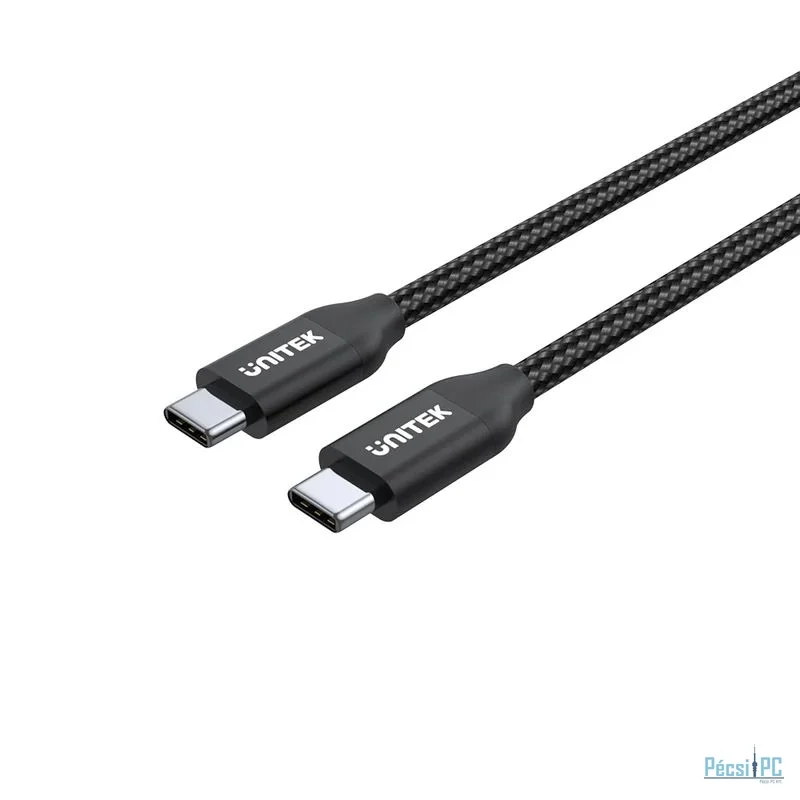 Unitek USB-C 100W PD Fast Charging Cable with Data 2m Black