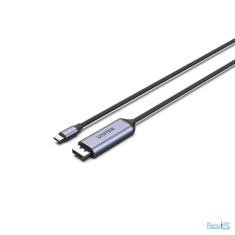 Unitek USB-C to DisplayPort1.4 Cable 1,8m Space Grey