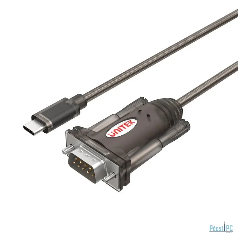 Unitek USB-C to Serial RS232 Cable 1,5m Transparent