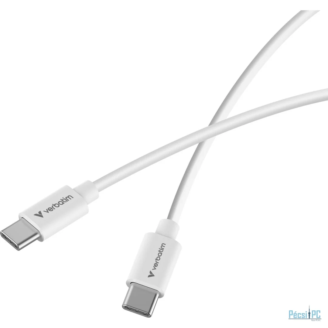 Verbatim Essentials Sync & Charge USB-C to USB-C Cable 3m White