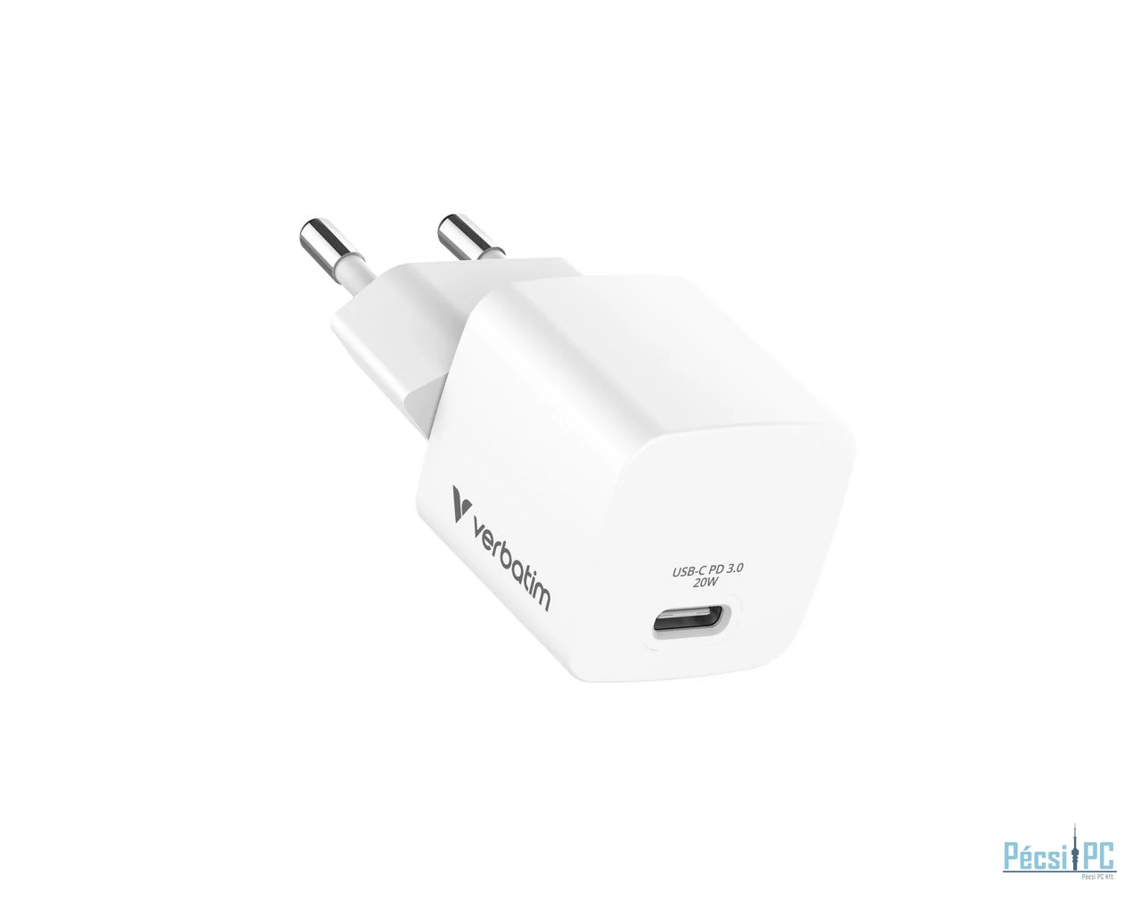 Verbatim Mini GaN Wall Charger 20W White