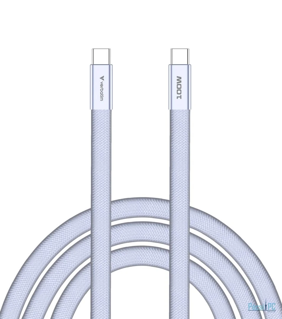 Verbatim Sync & Charge SoftTouch USB-C to USB-C 100W cable 1,2m Purple