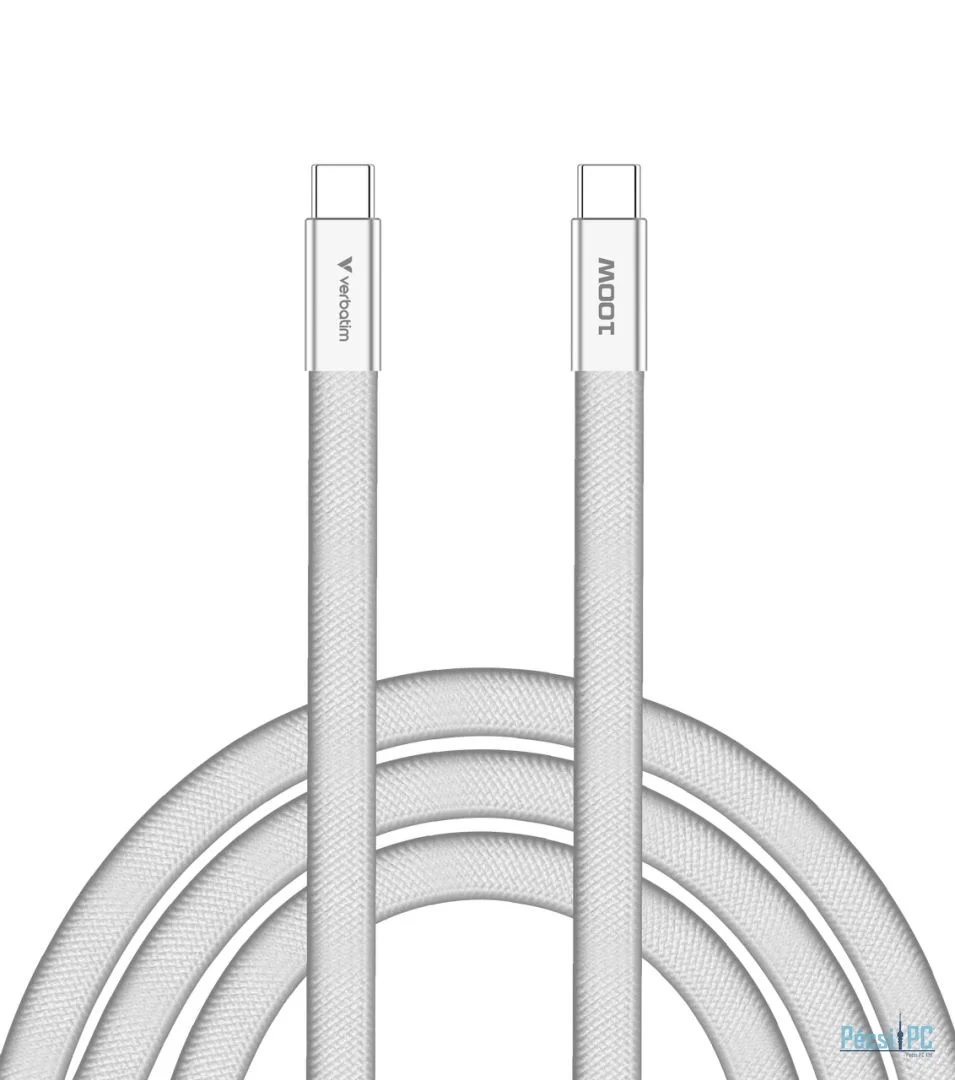 Verbatim Sync & Charge SoftTouch USB-C to USB-C 100W cable 1,2m White