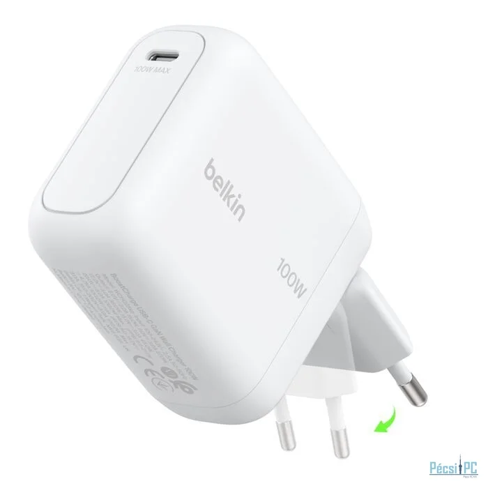 Belkin BoostCharge USB-C-GaN charging adapter White