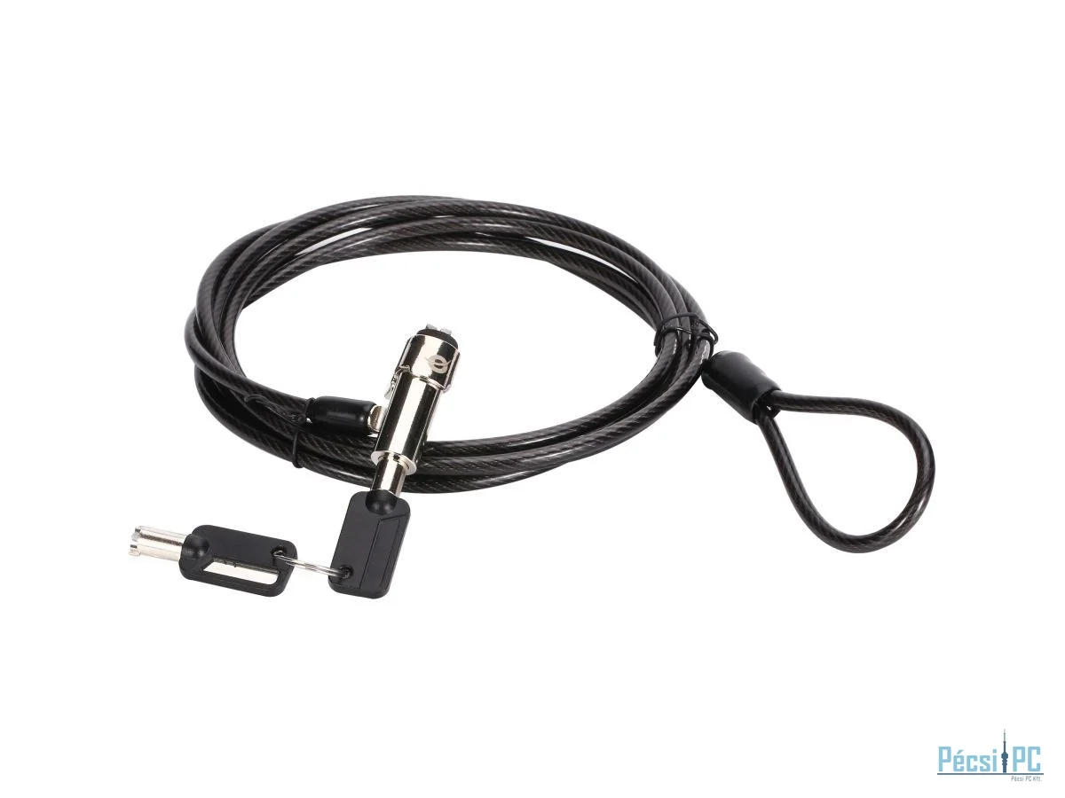 Conceptronic  CUSTODIO02BNM Keyed Laptop Lock Master Keyed Compatible 1,8m Black