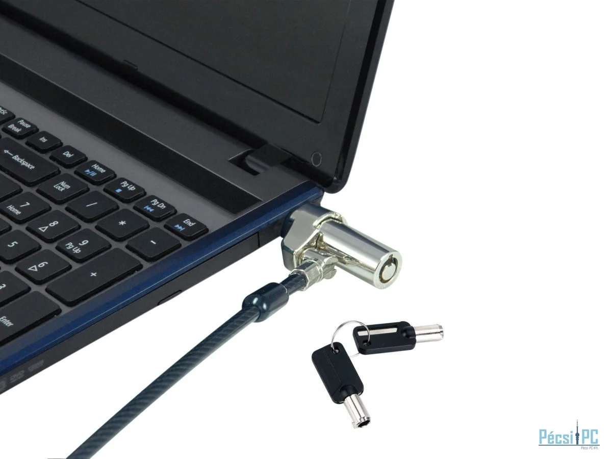 Conceptronic  CUSTODIO02BSM Keyed Laptop Lock Master Keyed Compatible 1,8m Black