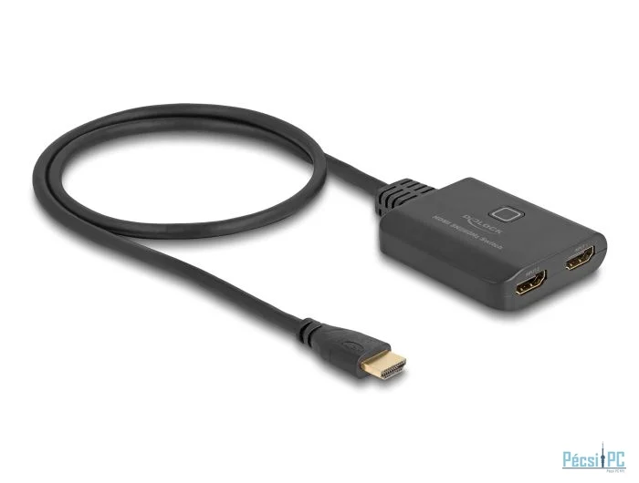 DeLock HDMI to 2xHDMI male/male adapter cable 0,5m Black