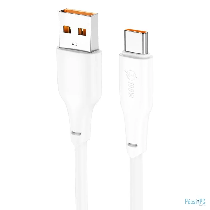 Hoco X96 Force 100W charger data cable USB-A to Type-C 1m White