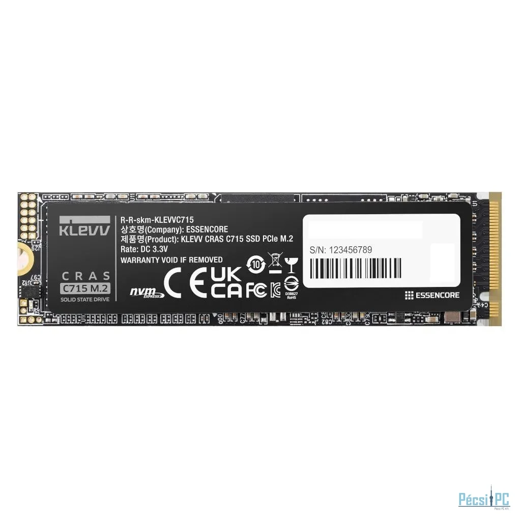 Klevv 512GB M.2 2280 NVMe CRAS C715 K512GM2SP0-C7T