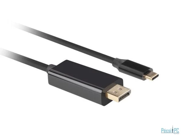 Lanberg DisplayPort to USB Type-C 4K cable 0,5m Black