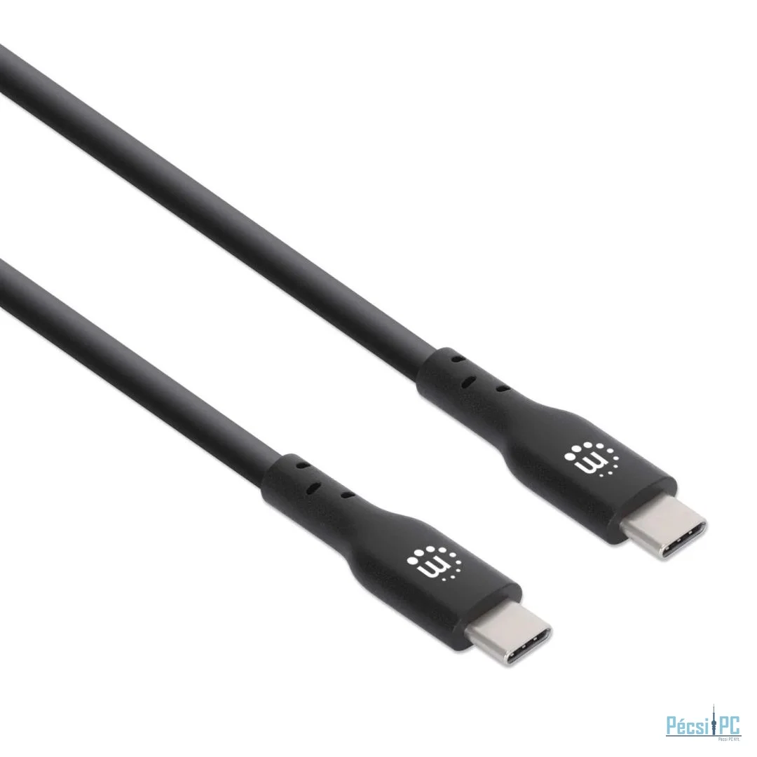 Manhattan USB3.2 Gen 2 Type-C Device 4K/60Hz 60W Cable 0,5m Black