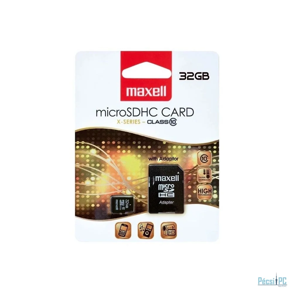 Maxell 32GB microSDHC CL10 + adapterrel