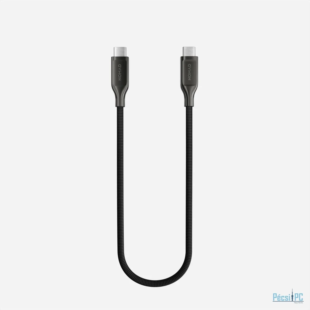 Nomad Kevlar USB4, USB-C to USB-C cable 0,3m Carbide V3