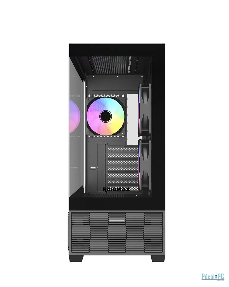 RaidMax AirFlow Diagram I803 Tempered Glass Black