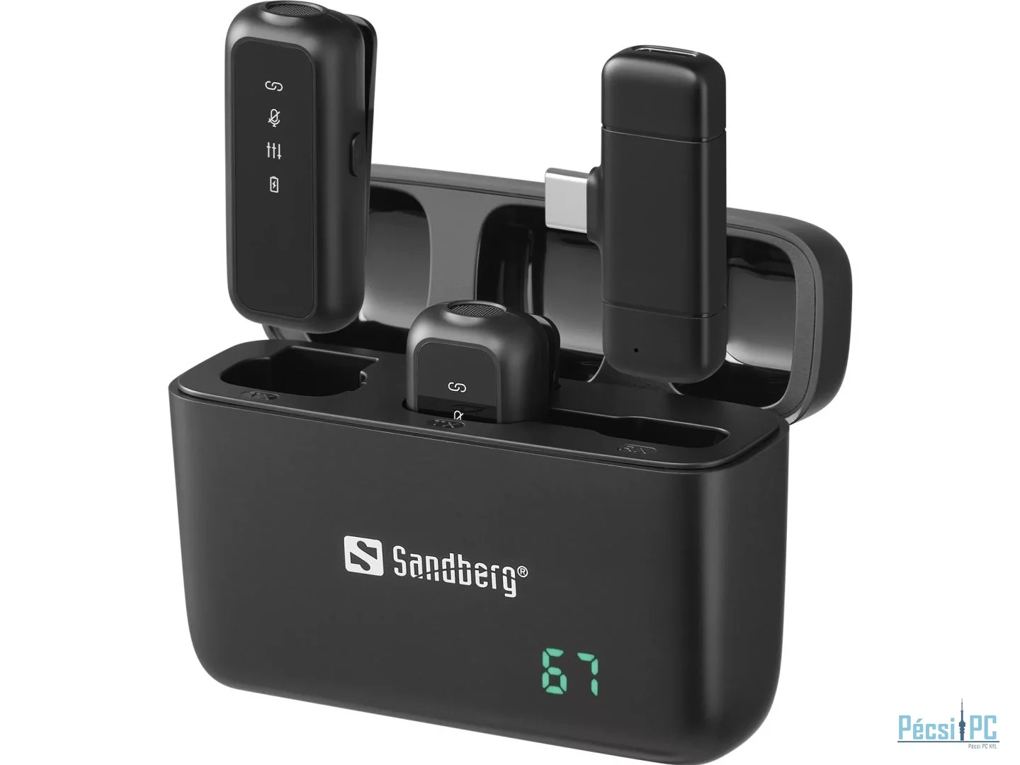 Sandberg Streamer USB-C Wireless Mic x2