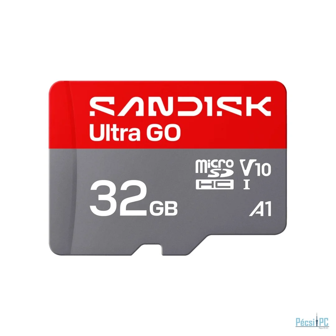 Sandisk 32GB microSDXC Ultra GO UHS-I V10 A1 adapter nélkül
