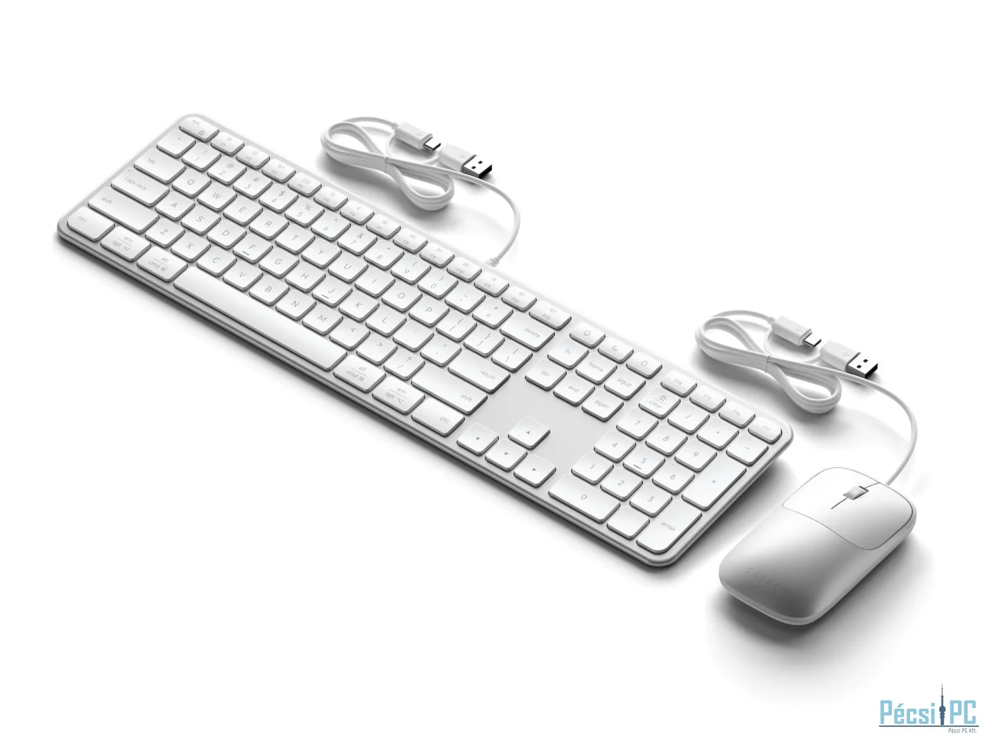 Satechi Slim CLX3 Wired Keyboard Combo US Silver