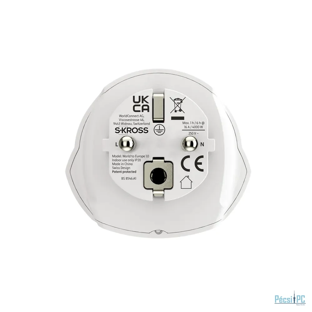 SKROSS World to Europe 2-pack Travel Adapter