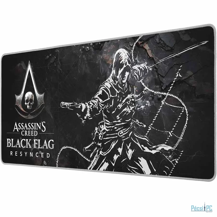 Subsonic Assassin''s Creed Black Flag Resynced XXL Gaming Egérpad Black/White