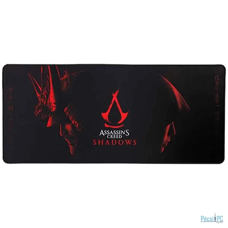 Subsonic Assassin''s Creed Shadows XXL Gaming Egérpad Black/Red